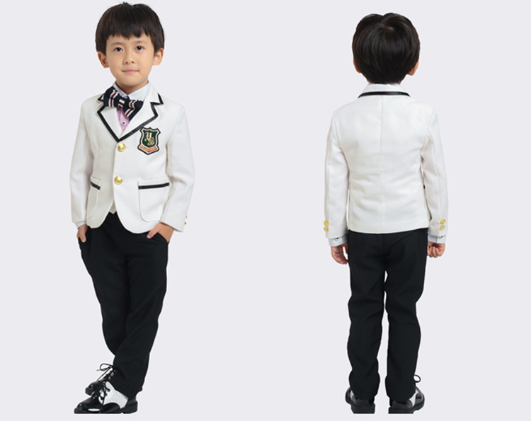 正式なポリエステル男の子の子供の白いドレスのスーツ仕入れ・メーカー・工場