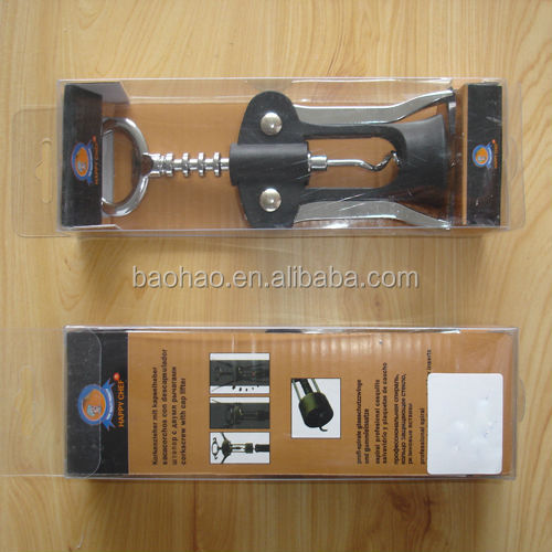 Red Wine corkscrew and Rabbit corkscrew set with black corkscrew and foil cutter