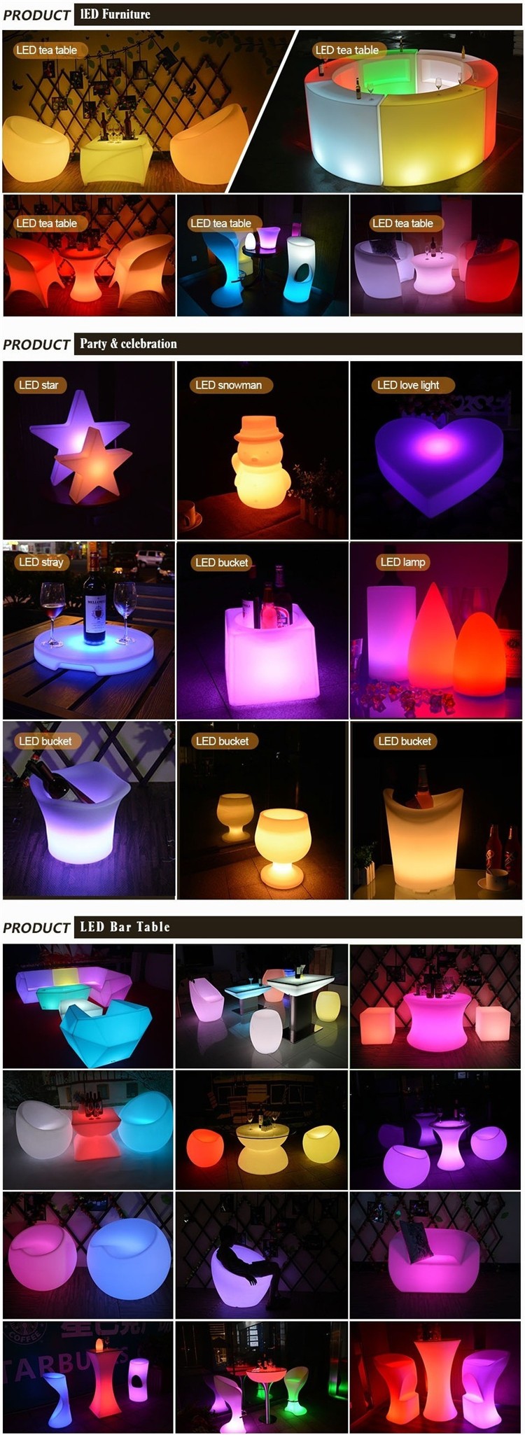 LED bar furniture