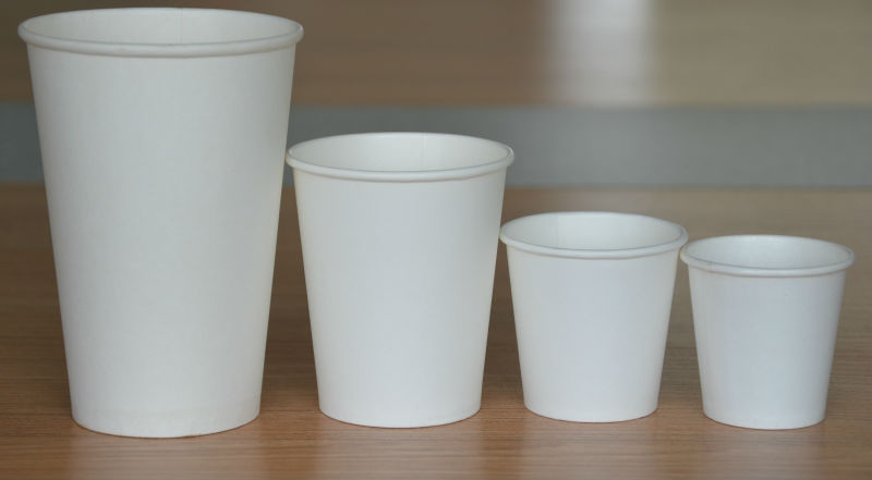 3.5 oz taste cup with single wall paper cup