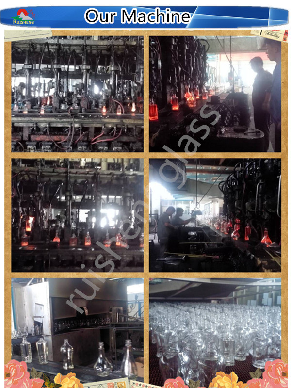 Top grade empty clear whisky bottle