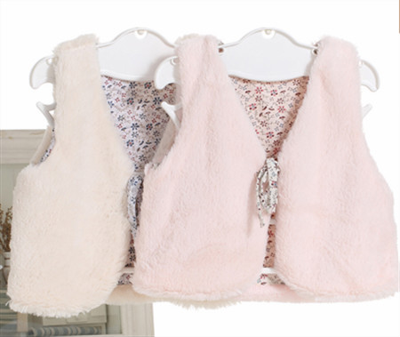 pattern of children's vest, fashion imitation fur vest, knitting patterns sweater vest