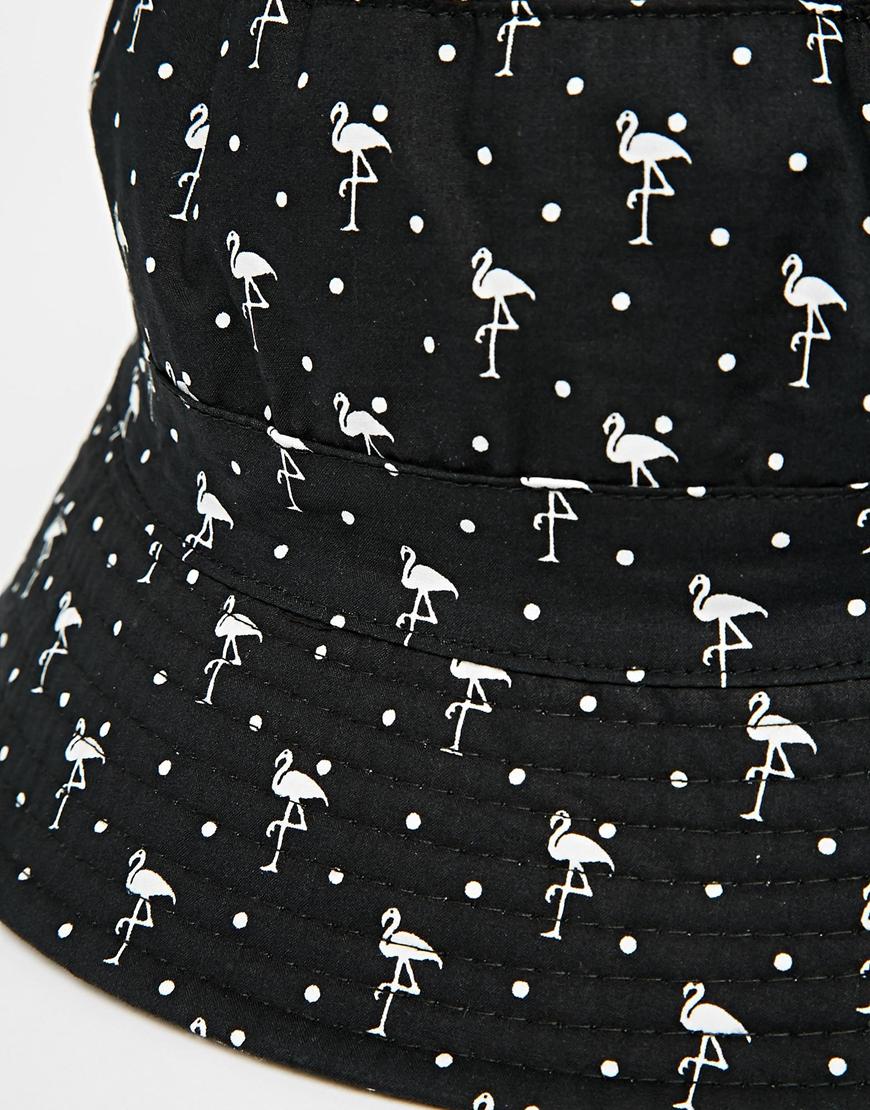 の売却黒2015ファッション帽子をかぶっフラミンゴプリントバケツの帽子仕入れ・メーカー・工場