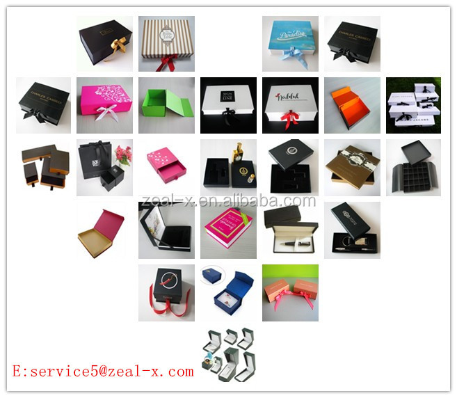 Custom printed red wine box with magnets and plastic inserts