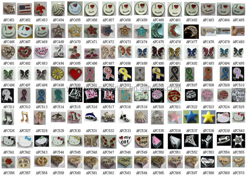2014 new design champagne flutes floating charms lockets wholesale