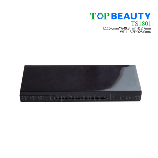 卸売プラスチックts1801-1黒化粧品アイシャドウパレットの包装仕入れ・メーカー・工場