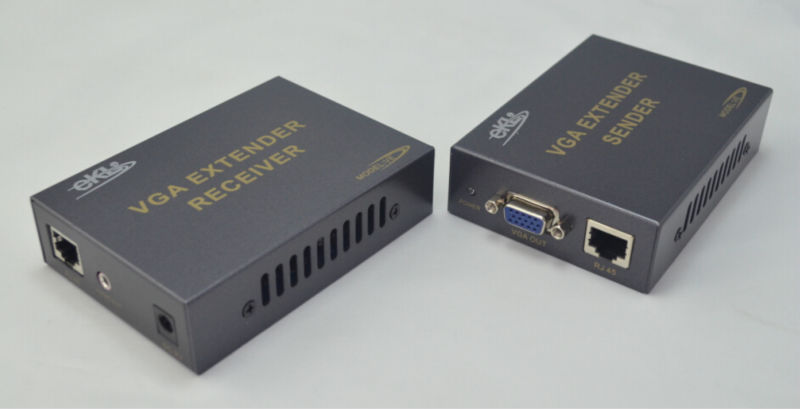 Vgaエクステンダ、 シングル使用200メートルcat5e/6utpケーブル問屋・仕入れ・卸・卸売り