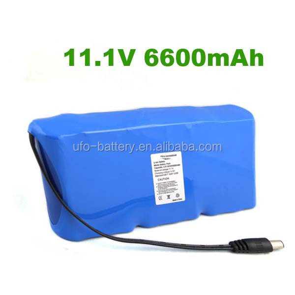 ICR18650-3S3P-11.1V-6600mAh
