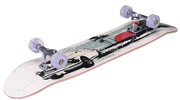 さまざまなデザイン31 × 8インチのベストセラー中国カエデ完全なスケートボード仕入れ・メーカー・工場