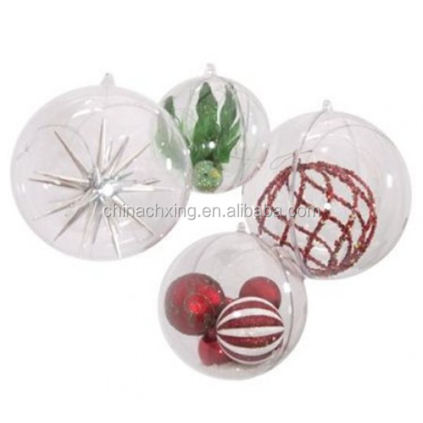 Christmas Decoration Supplies Type Clear Plastic Ball Container