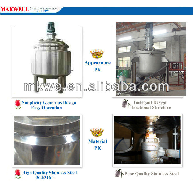 liquid detergent mixing tank