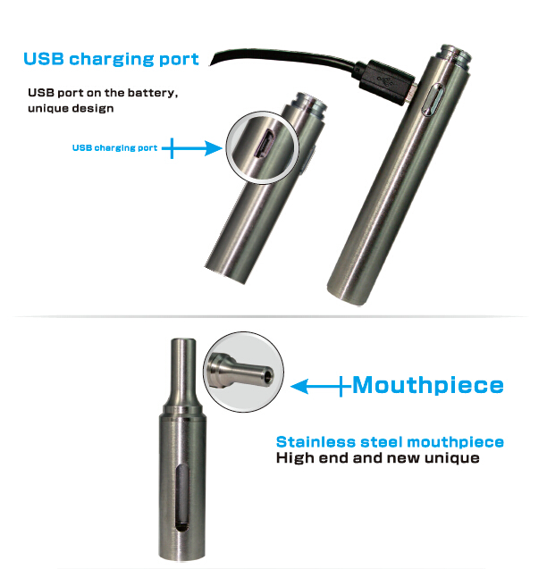 original design Micro EGO battery with Micro USB port as Android phone