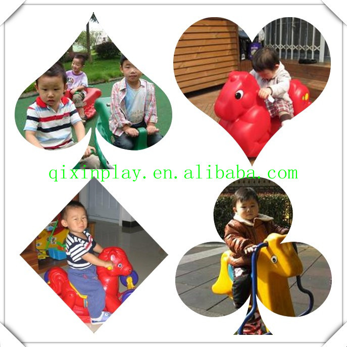 年齢2- 5は遊園地の乗り物おもちゃで子供たちの大好きな/春ロッキングホース/qx-151o就学前児童の乗り物おもちゃ問屋・仕入れ・卸・卸売り