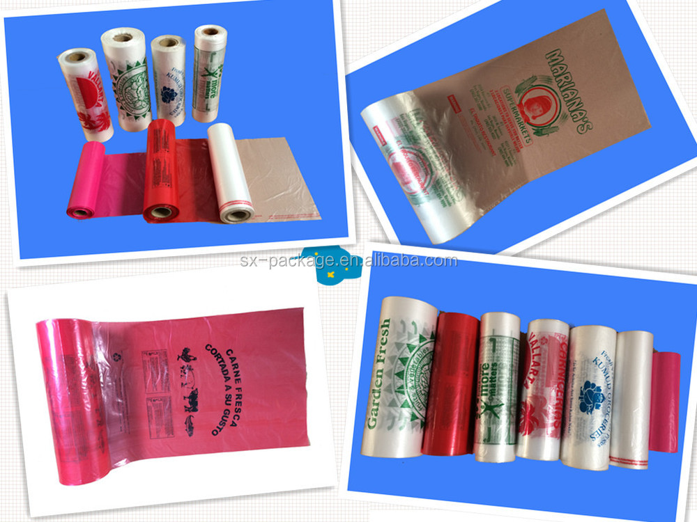 食品グレードフラットバッグロールオン/shoppong袋ジッパー付きスーパーマーケット/プラスチック製食品包装仕入れ・メーカー・工場
