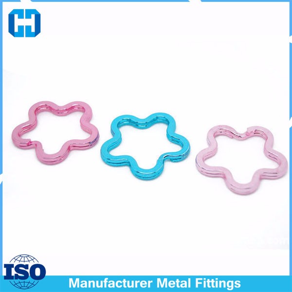 flower split key ring