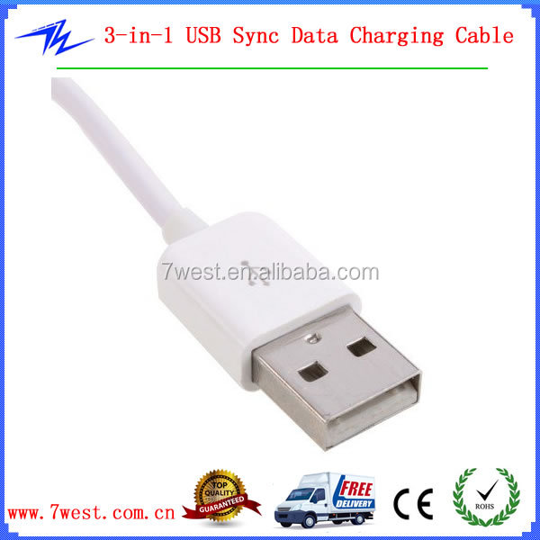 31のusbミニusbへ/マイクロusb/iphoneipodの同期データ充電ケーブル問屋・仕入れ・卸・卸売り