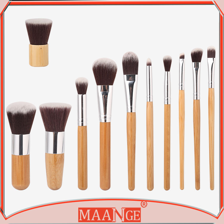 hair brushes Brushes Makeup are free bamboo 11pcs Free Cruelty Brushes Makeup cruelty hair  Nylon natural makeup