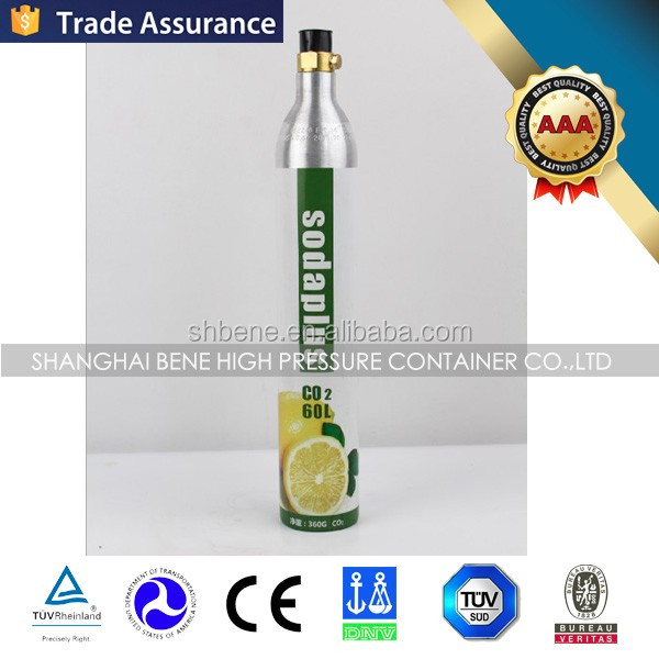 Australia Standard 0.6l Co2 Cylinder Used For Home Soda Maker With Ce