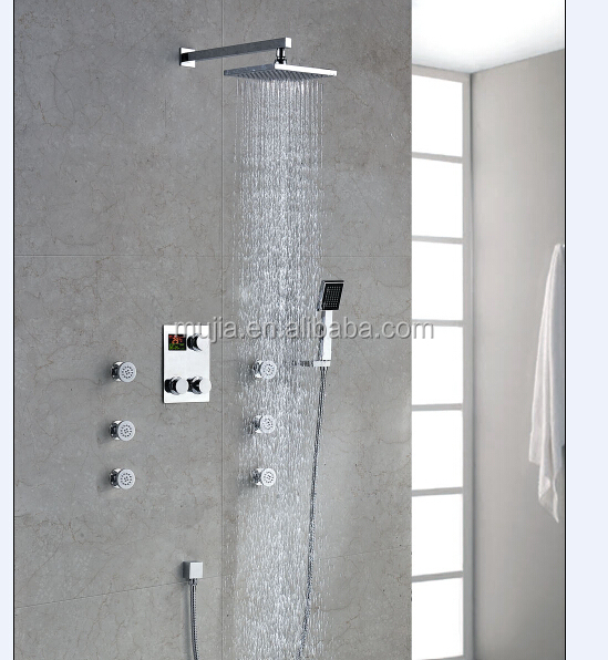 モダンな固体真鍮恒温ジェット側インスタントホットレインフォールシャワーの浴室のシャワー仕入れ・メーカー・工場