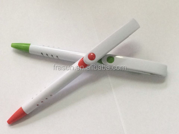 個人的なロゴ幻想的なデザイン安いプロモーション白ペン、 プラスチック製のボールポイントペン問屋・仕入れ・卸・卸売り