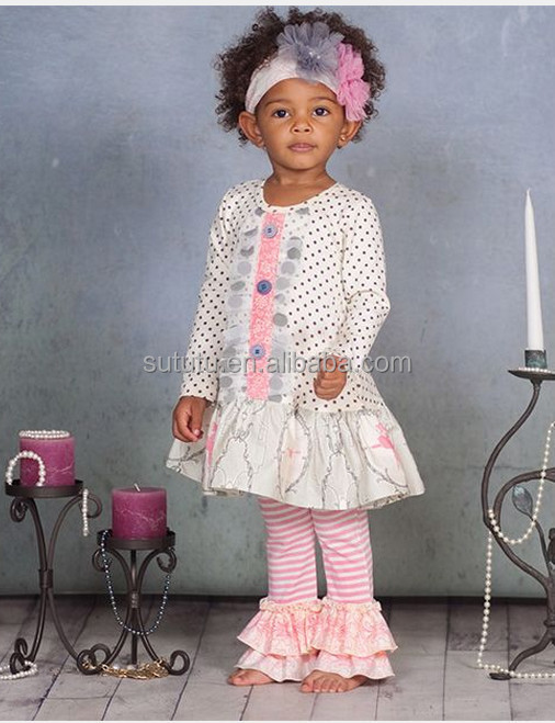ブティック卸売価格フリルパンツセットセットクリスマスの花の女の子の秋の服の赤ちゃんの衣装問屋・仕入れ・卸・卸売り
