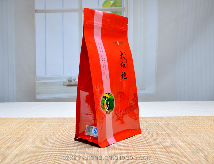 custom printing back seal side gusset plastic tea bag
