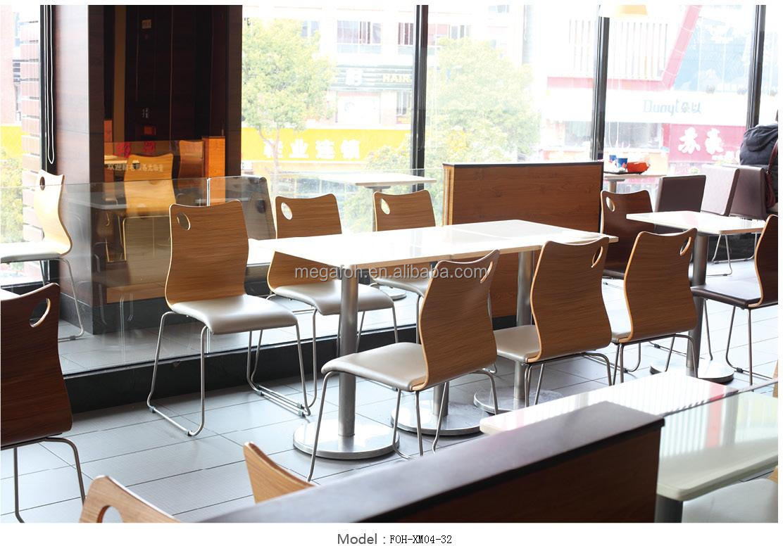 Nigerian Style Canteen Table Chairs Set Restaurant Furniture Foh