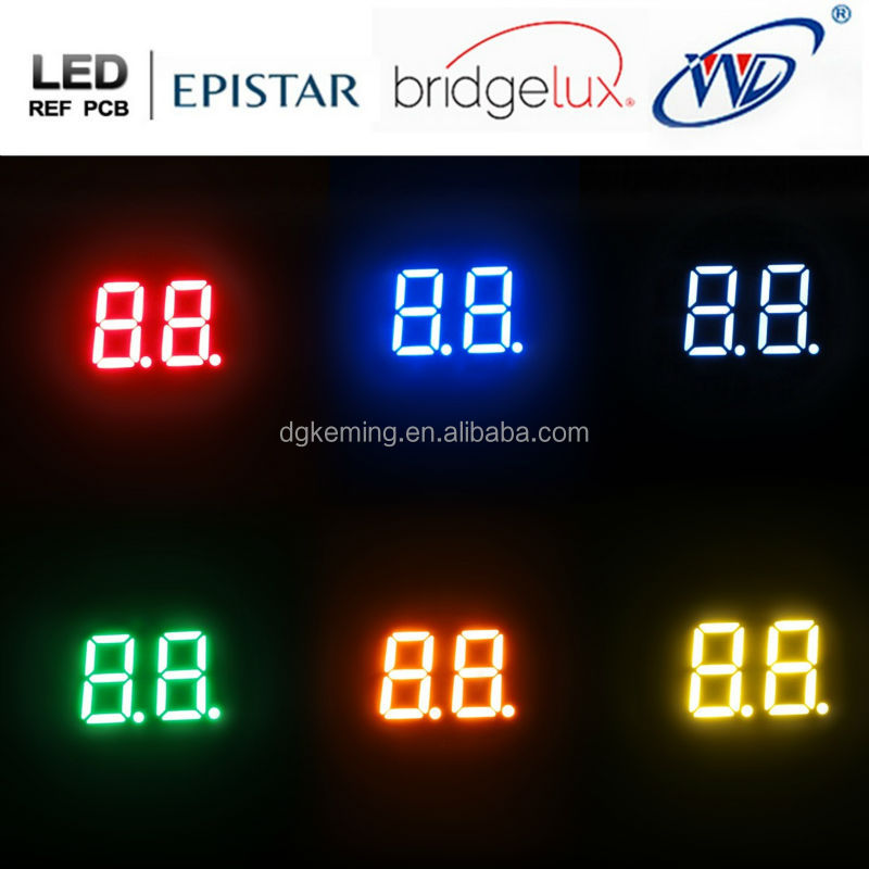 7 segment led display 0.36 inch digital 2 digit 0.36inch blue