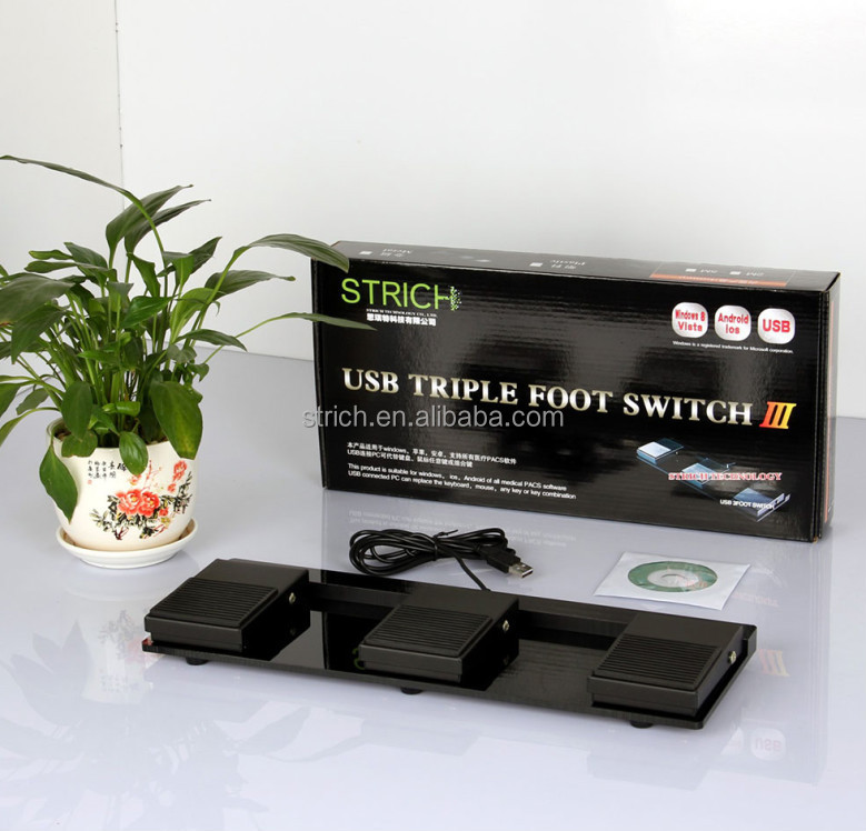 フットスイッチ工場usbのpcのusbトリプルアクションフットスイッチ仕入れ・メーカー・工場