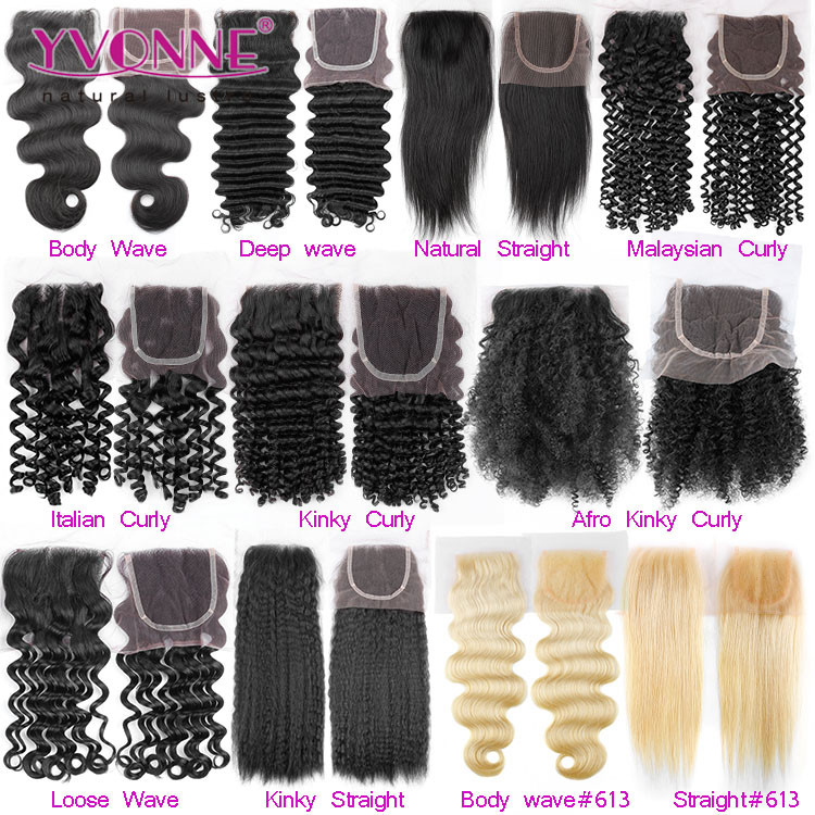 Large Stock Wholesale Hair Closure Different Types Of Curly Weave