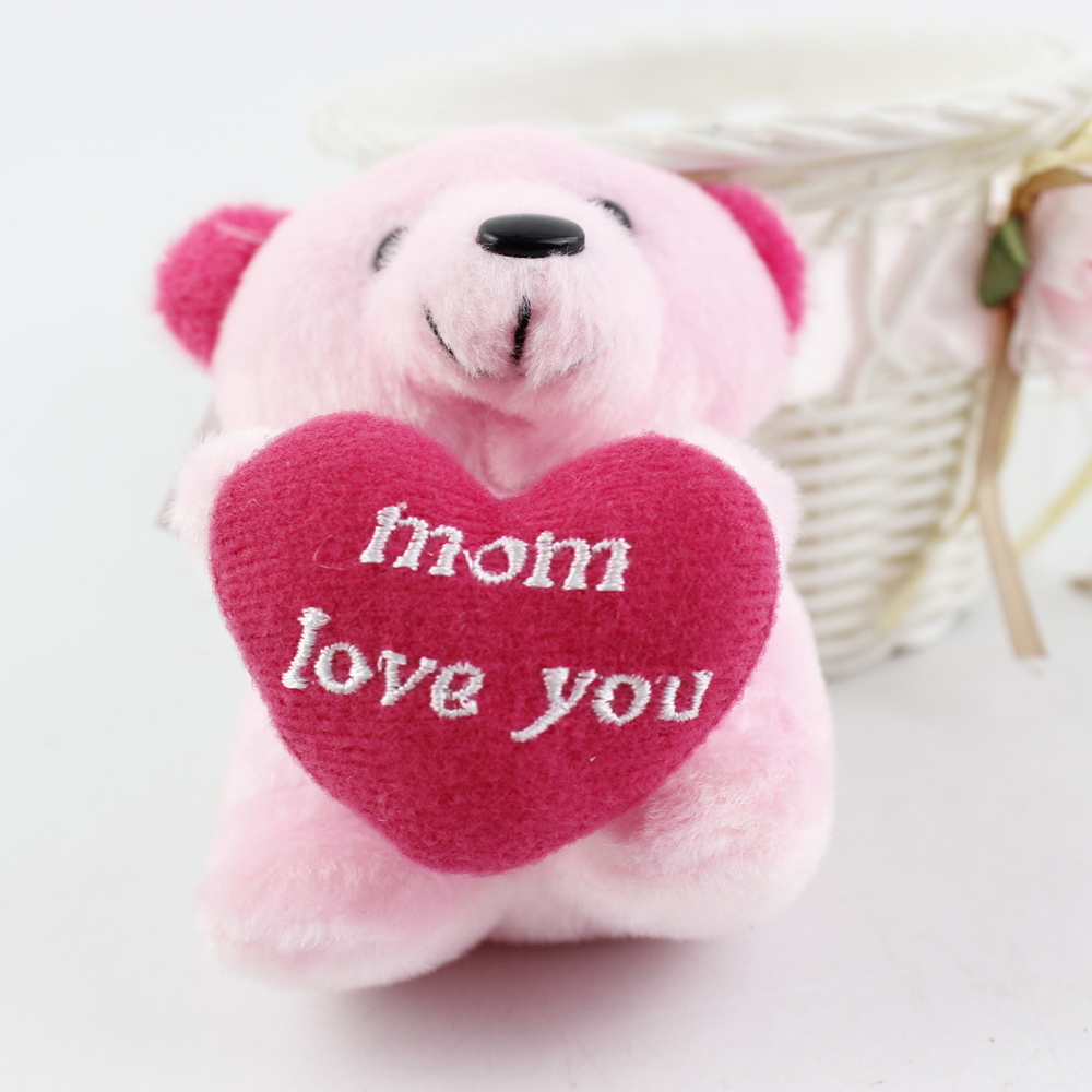 beautiful mini pink teddy bear toy bouquet for mothers day