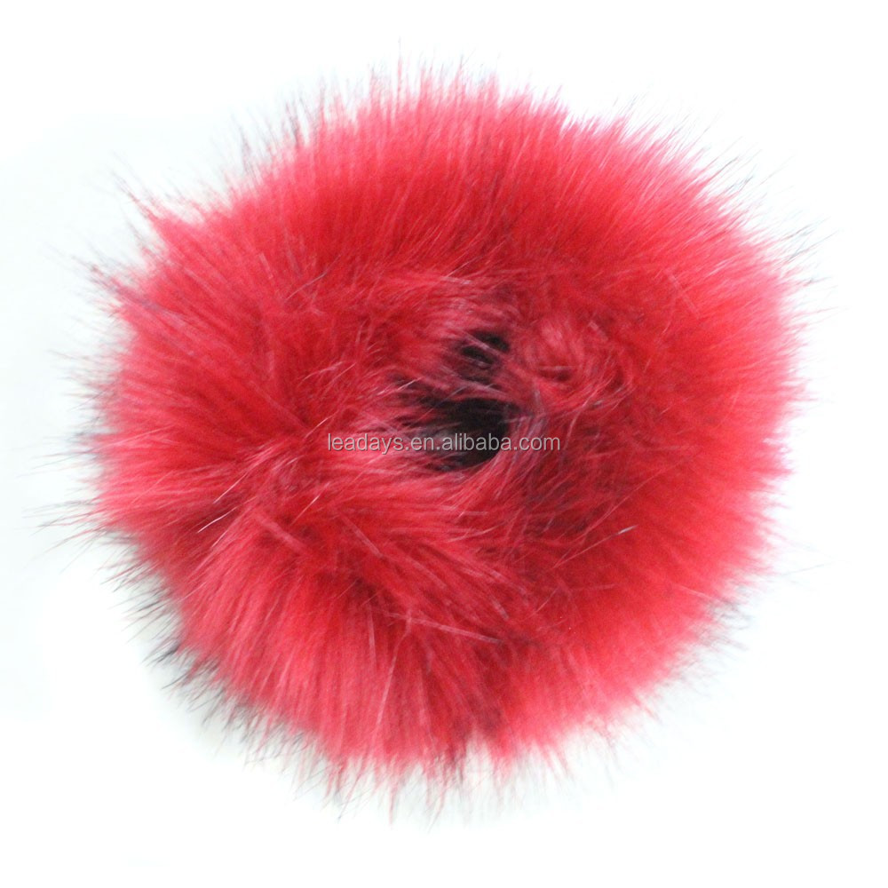 平原赤い色丸い円ウサギの毛皮のスカーフ仕入れ・メーカー・工場