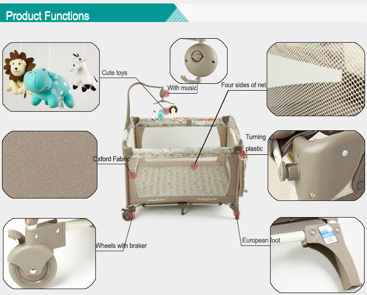 Mamakids Popular And Cheap Portable Baby Bed Baby Cot Bed Travel Cot