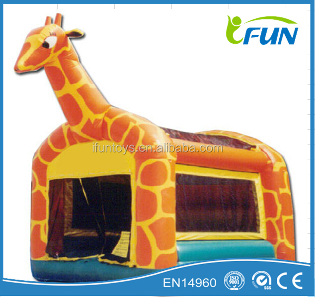 販売のためのバウンサーインフレータブルキリン/ジャンピングバウンサーインフレータブルキリン/キリンインフレータブルバウンサージャンパー問屋・仕入れ・卸・卸売り