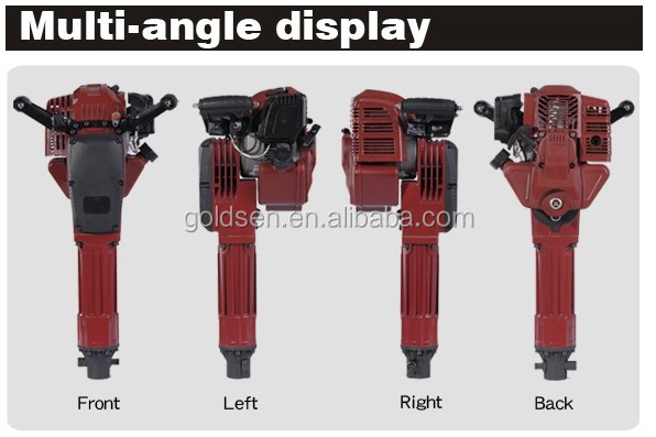 プロのガス2.4hp52cc動力ジャッキハンマーブレーカコンクリート圧砕機gw8192ガソリンショベル問屋・仕入れ・卸・卸売り