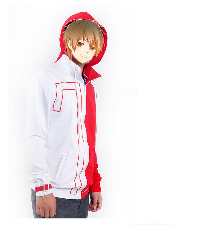 品質のアニメプロジェクトkageroumekakucity木戸俳優コスプレ衣装赤高校パーカーコートパーカージャケットスポーツウェア問屋・仕入れ・卸・卸売り