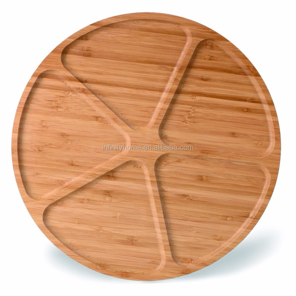 Eco Friendly Wooden Bamboo Lazy Susan Food Serving Tray Buy