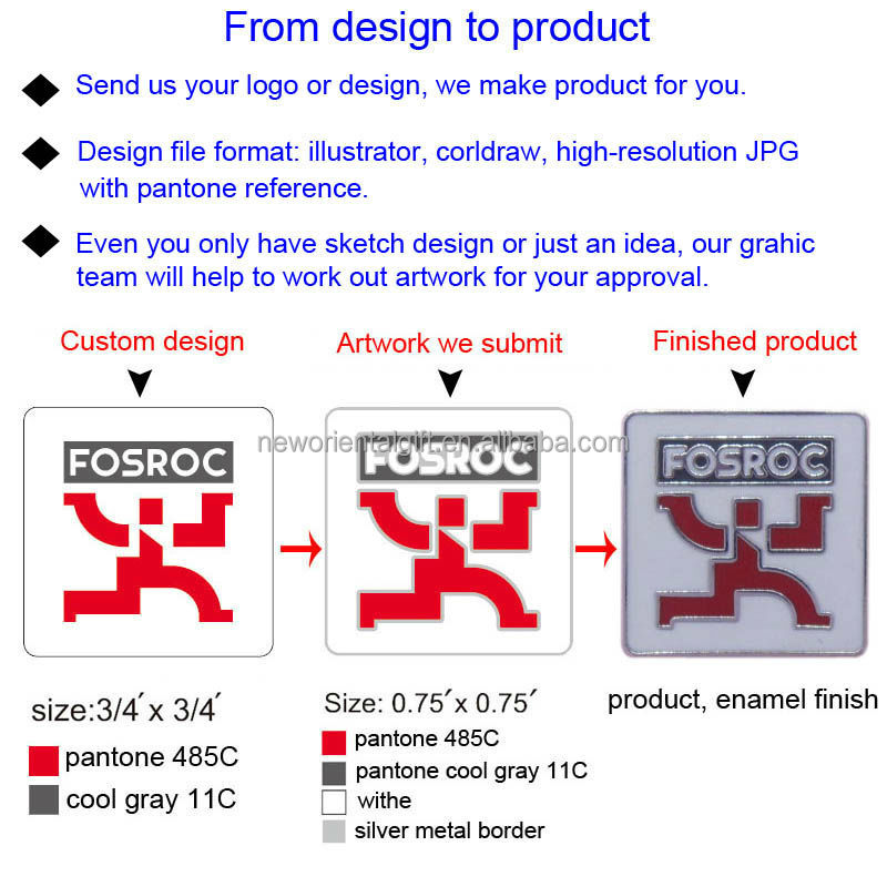 Cheap Design Wholesale Metal Souvenir Enamel Cross Flag Lapel Pin