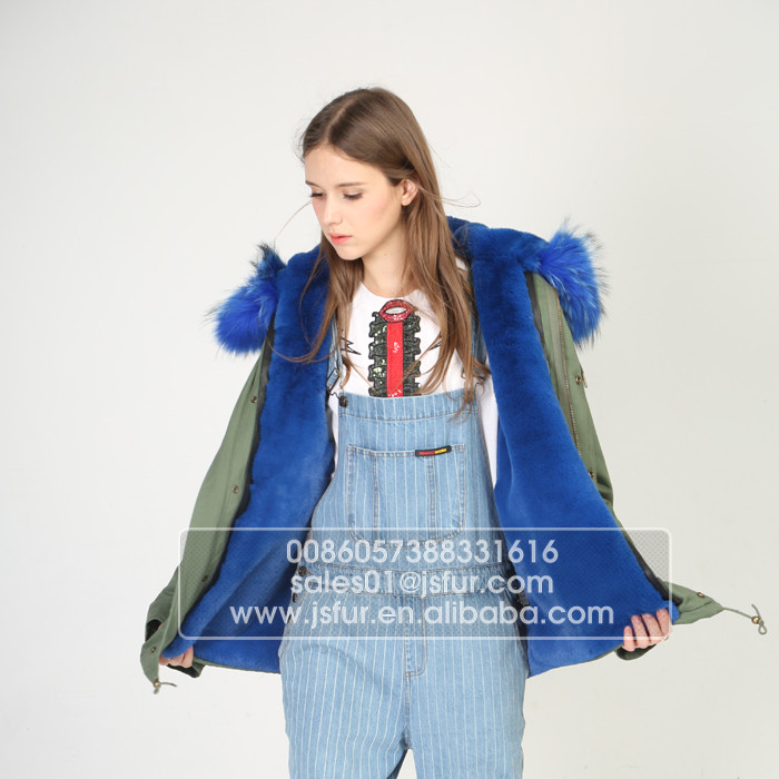 トップ高品質レディースコートやジャケット女性キツネの毛皮並ぶパーカーコート仕入れ・メーカー・工場