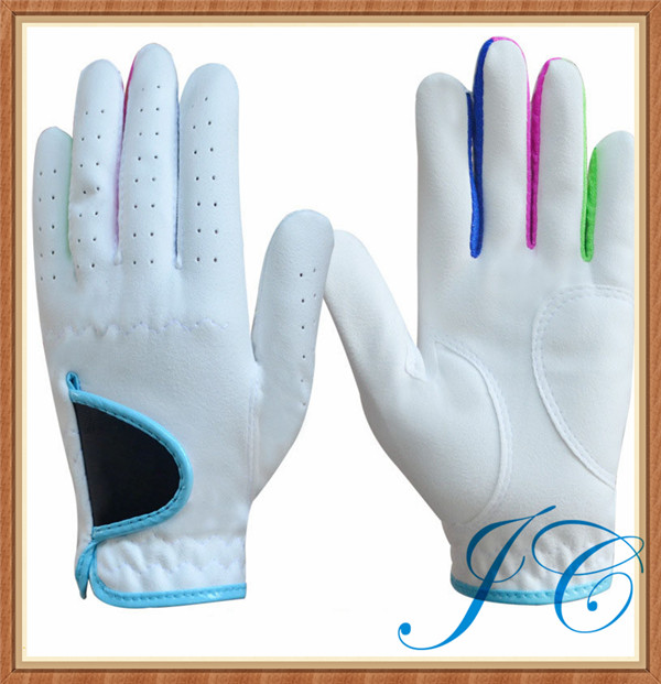 高品質屋外革色のゴルフ手袋を持つ子供のためのカスタムメイド仕入れ・メーカー・工場
