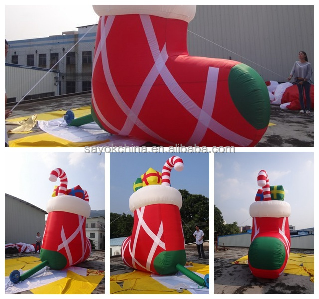 nouveau design coloré et attractif bonhomme de neige gonflable