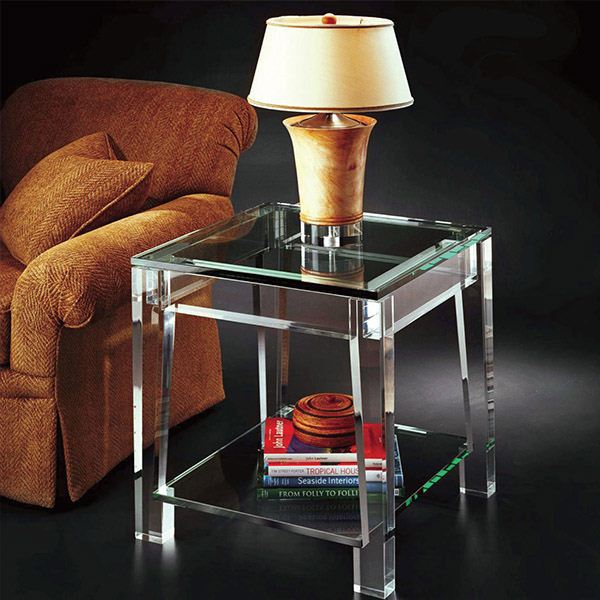 クリアアクリル折り畳み式のテーブル、 おしゃれなコーヒーテーブル正方形の形状仕入れ・メーカー・工場