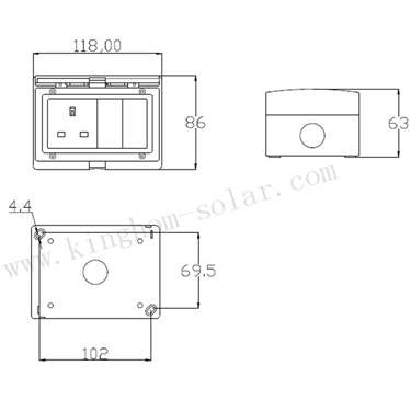 Ip55 13a英国タイプ屋外壁スイッチとソケットFML-S tuv。ceの承認仕入れ・メーカー・工場