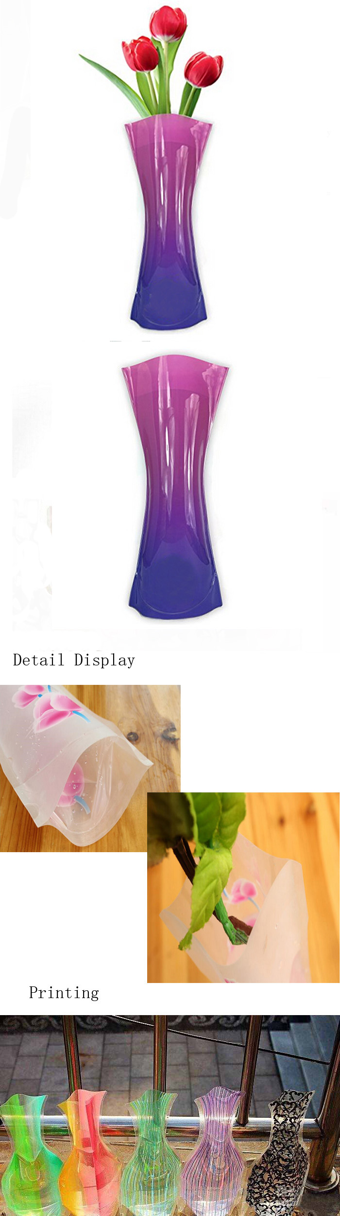 plastic flower vase
