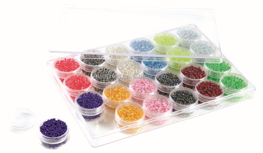 Clear Acrylic Bead Storage Container Bx016 Bead Stackable Organizer