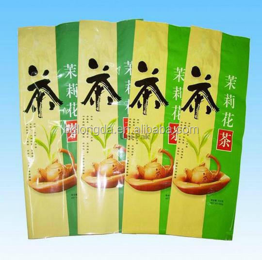 Heat seal tea sample tea bag plastic pouch/Gusseted bag for packaging