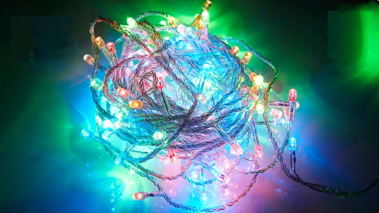 人気のある10m100lクリスマスツリーledライト8の機能を持つ問屋・仕入れ・卸・卸売り