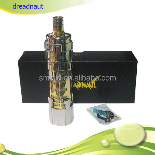 2014 Newest Mechanical Mod 1:1 Clone Dreadnaut Mod 26650 Mod with RBA/RDA Dripping Atomizer