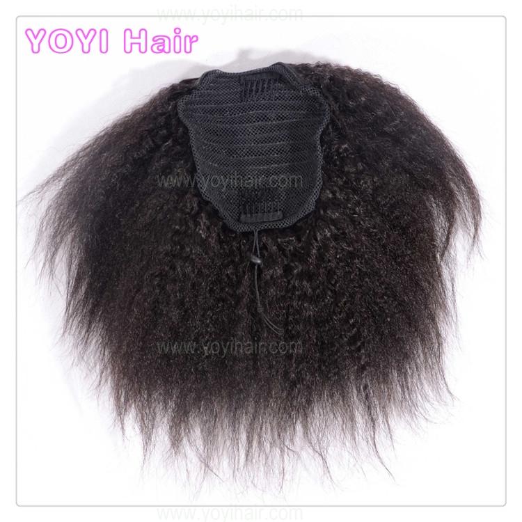 afro kinky hair ponytail