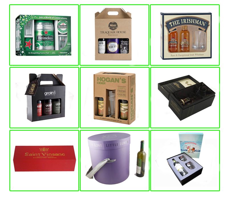 paper box red wine